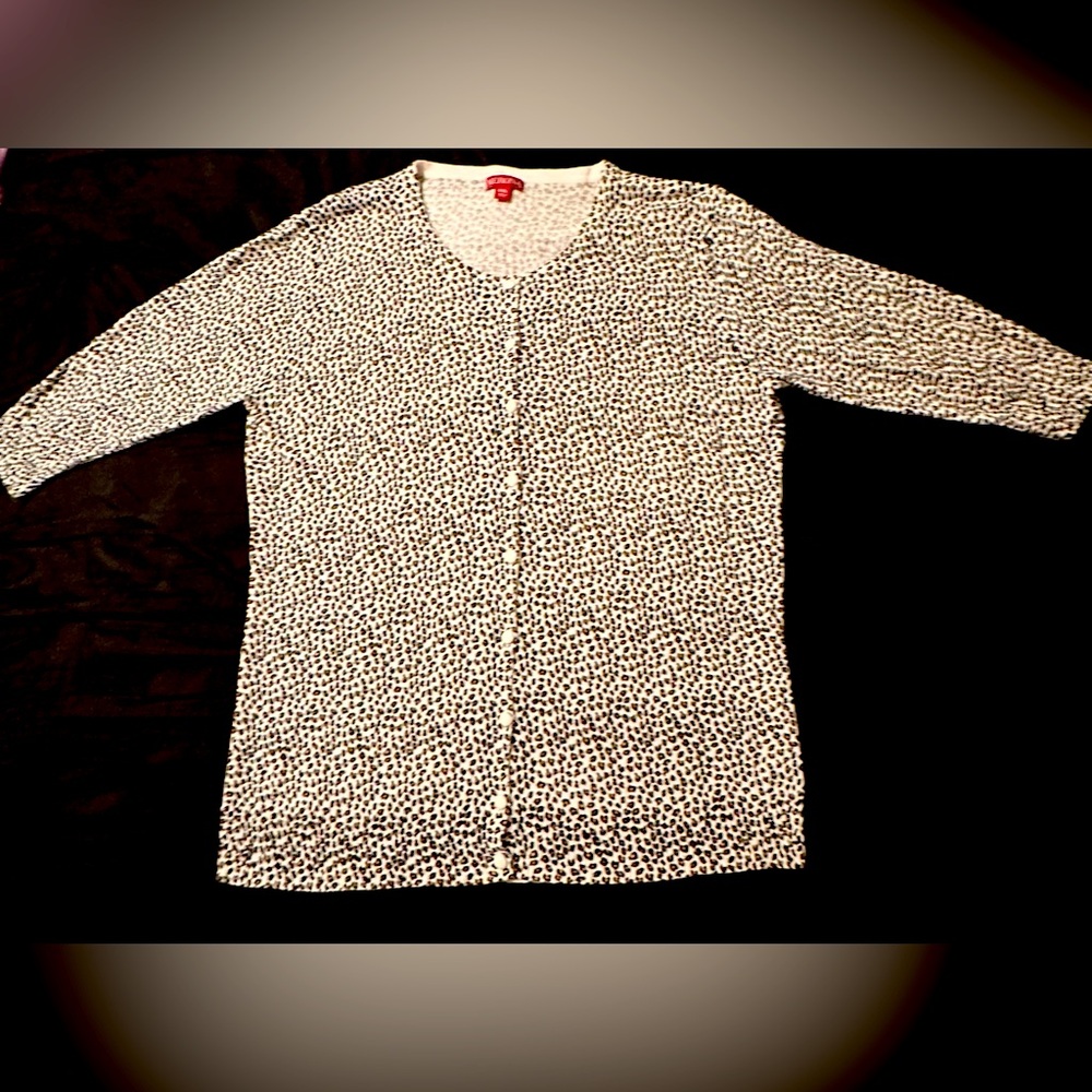 Leopard print cardigan
